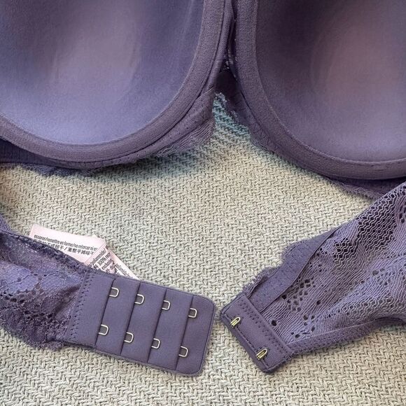 Victoria’s Secret Dream Angels Lace Underwire Bra Size 38C NWT Purple Lace - Picture 6 of 9